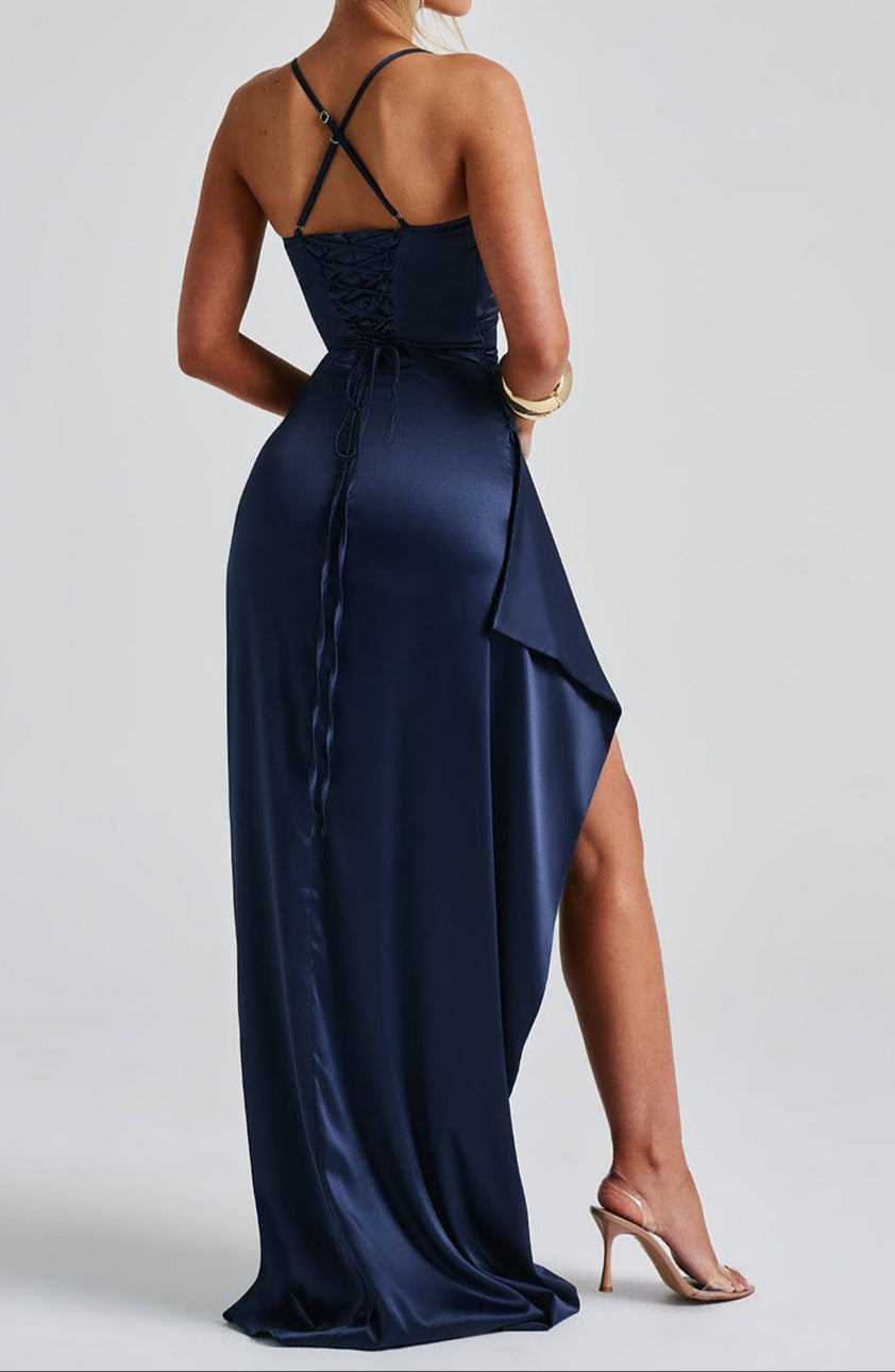 Drapowana Sukienka Wieczorowa Damska