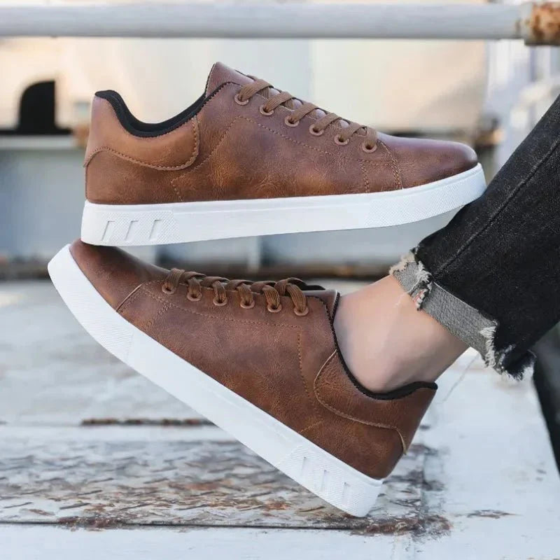 Sneakersy Sznurowane Casual Męskie