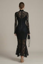 Dámské maxi krajkové šaty