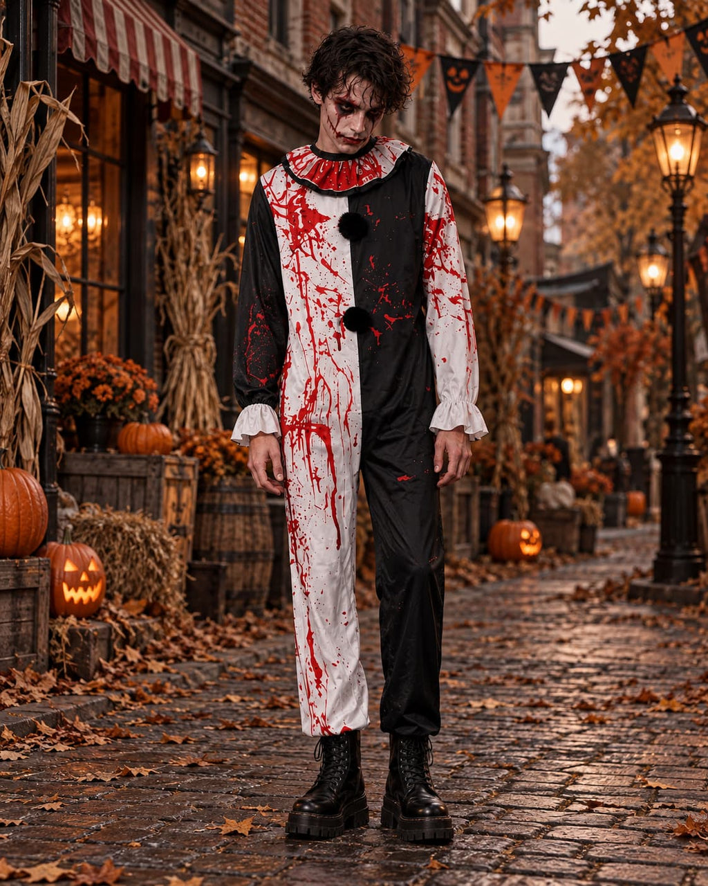 Kostium Krwawego Klauna Na Halloween Męski