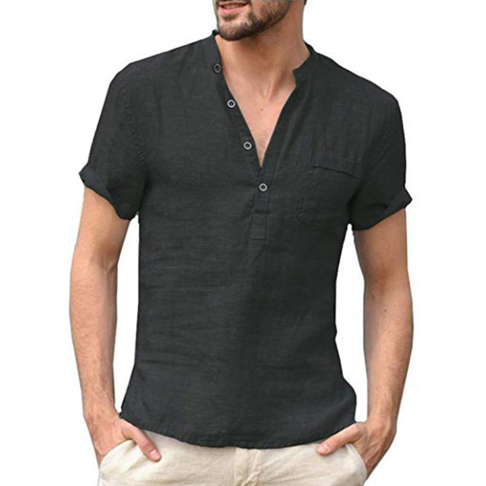 Koszulka Henley Casual Męskie