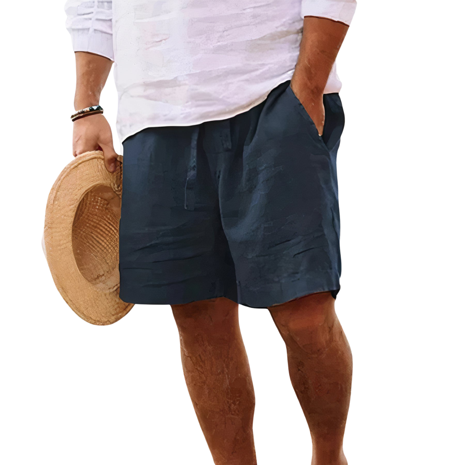 Szorty Casual z Kieszeniami Męskie