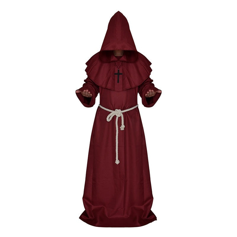 Kostium Mnicha Halloween z Kapturem Unisex