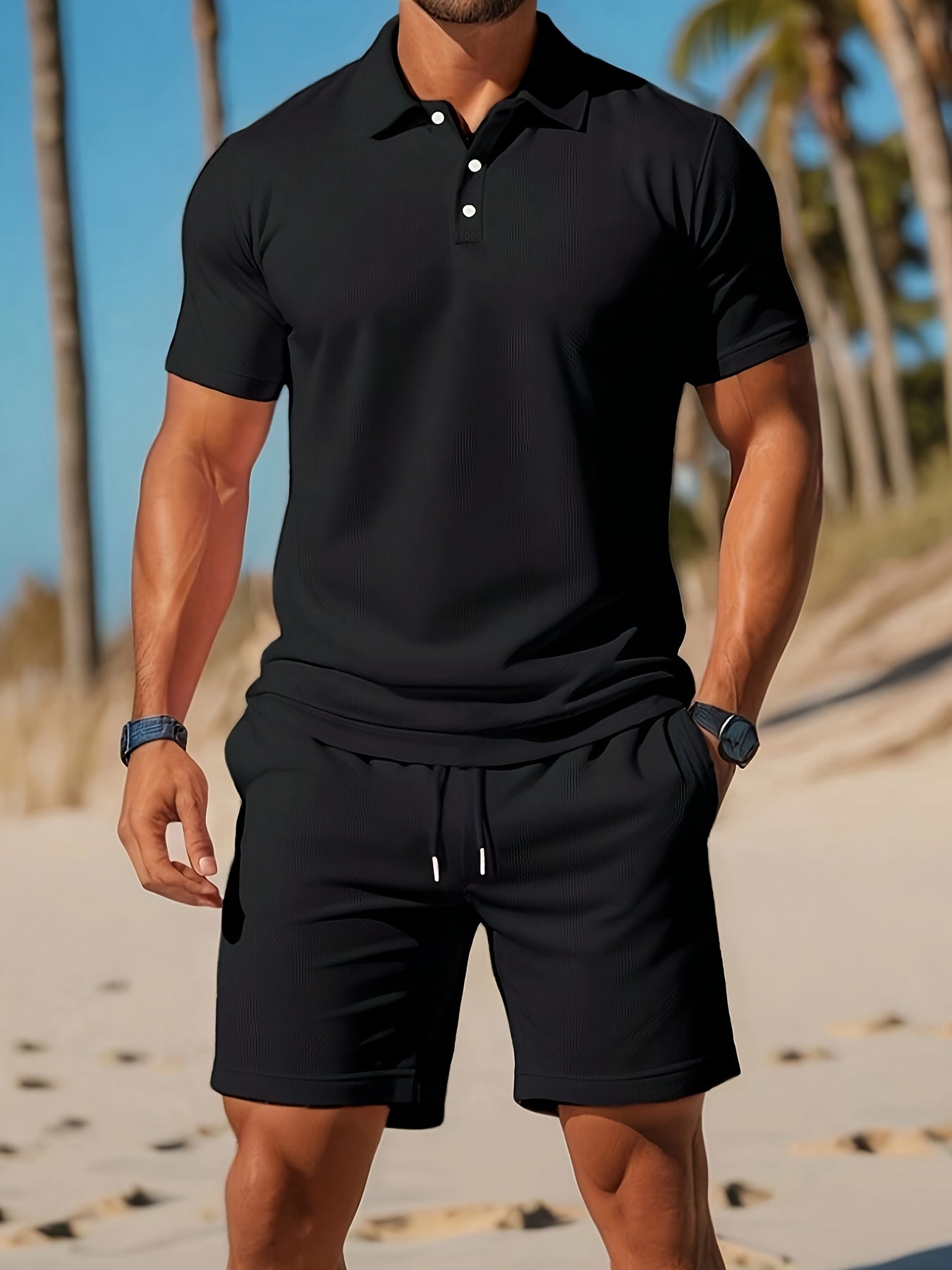 Komplet Polo Casual Męskie