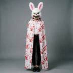 Unisex Halloweenkostume som uhyggelig kanin