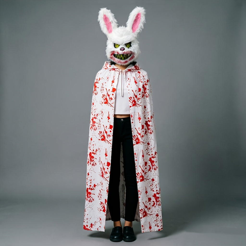 Unisex Halloweenkostume som uhyggelig kanin
