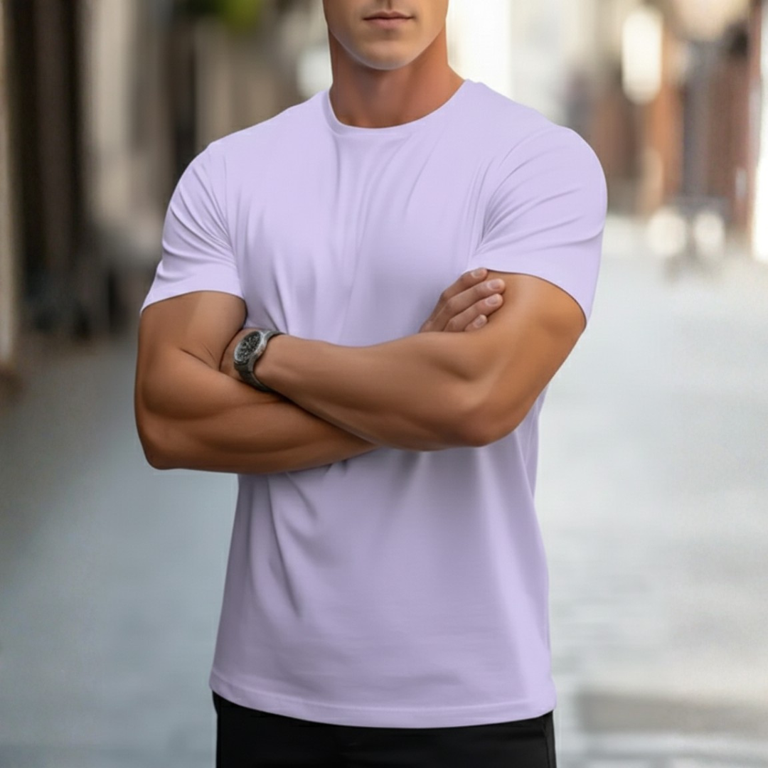T-Shirt Z Okrągłym Dekoltem Męski