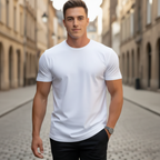 T-Shirt Z Okrągłym Dekoltem Męski