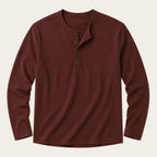 Tricou Henley de bărbați cu mânecă lungă