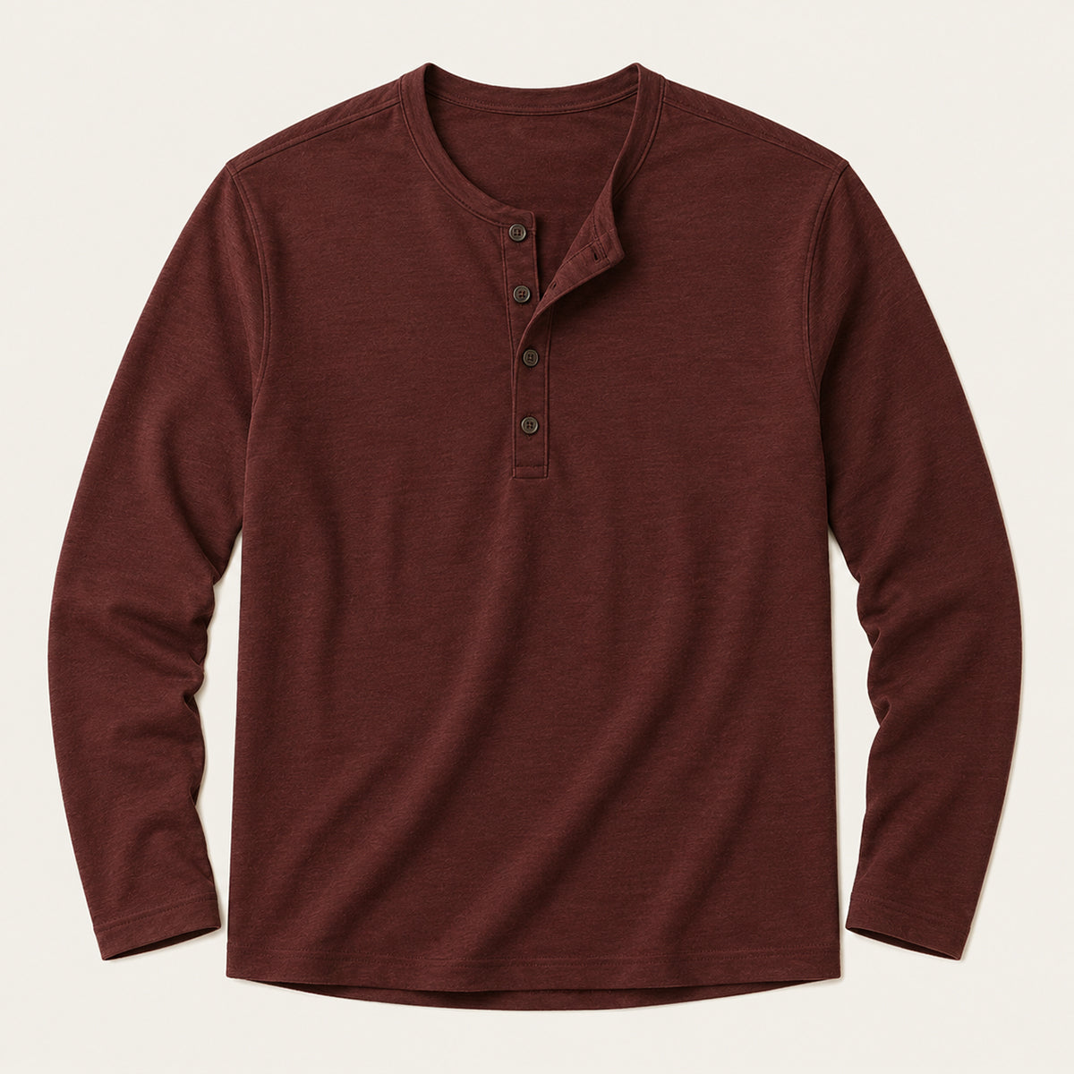 Tricou Henley de bărbați cu mânecă lungă