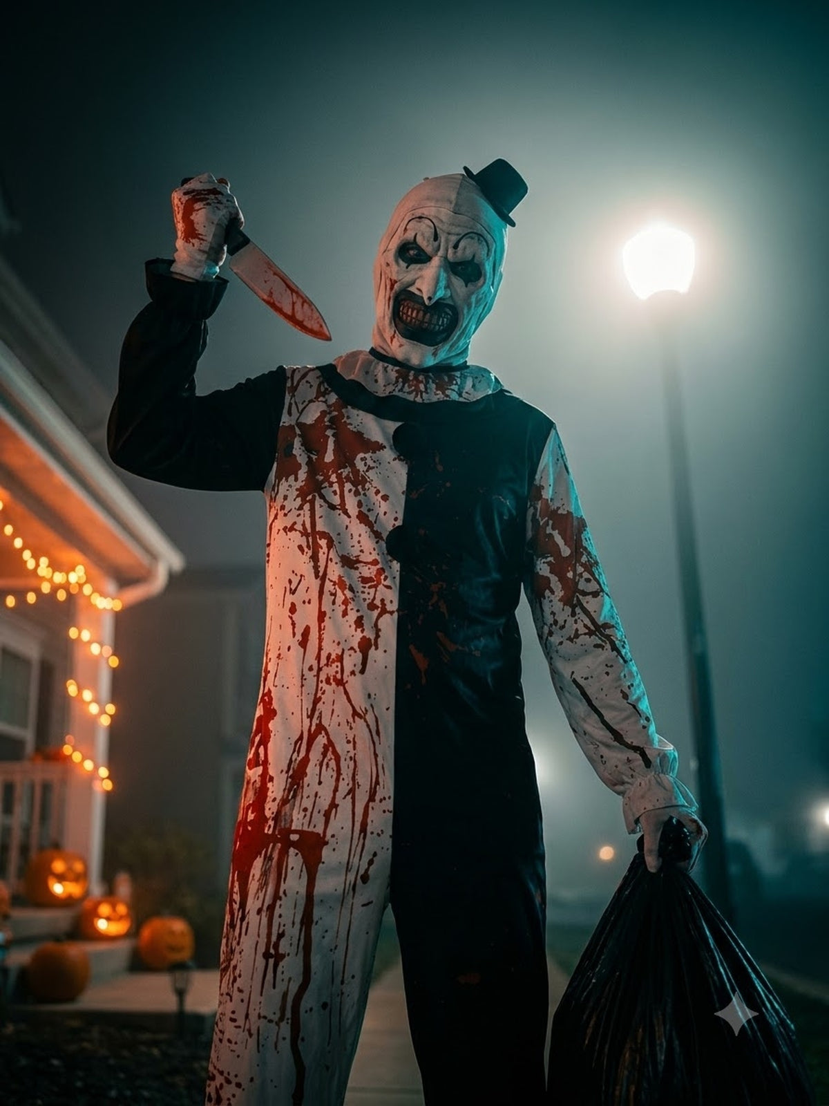 Kostium Halloween Strasznego Klauna Męski