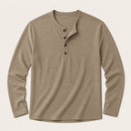 Tricou Henley de bărbați cu mânecă lungă