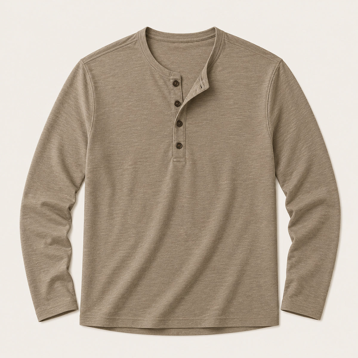 Tricou Henley de bărbați cu mânecă lungă