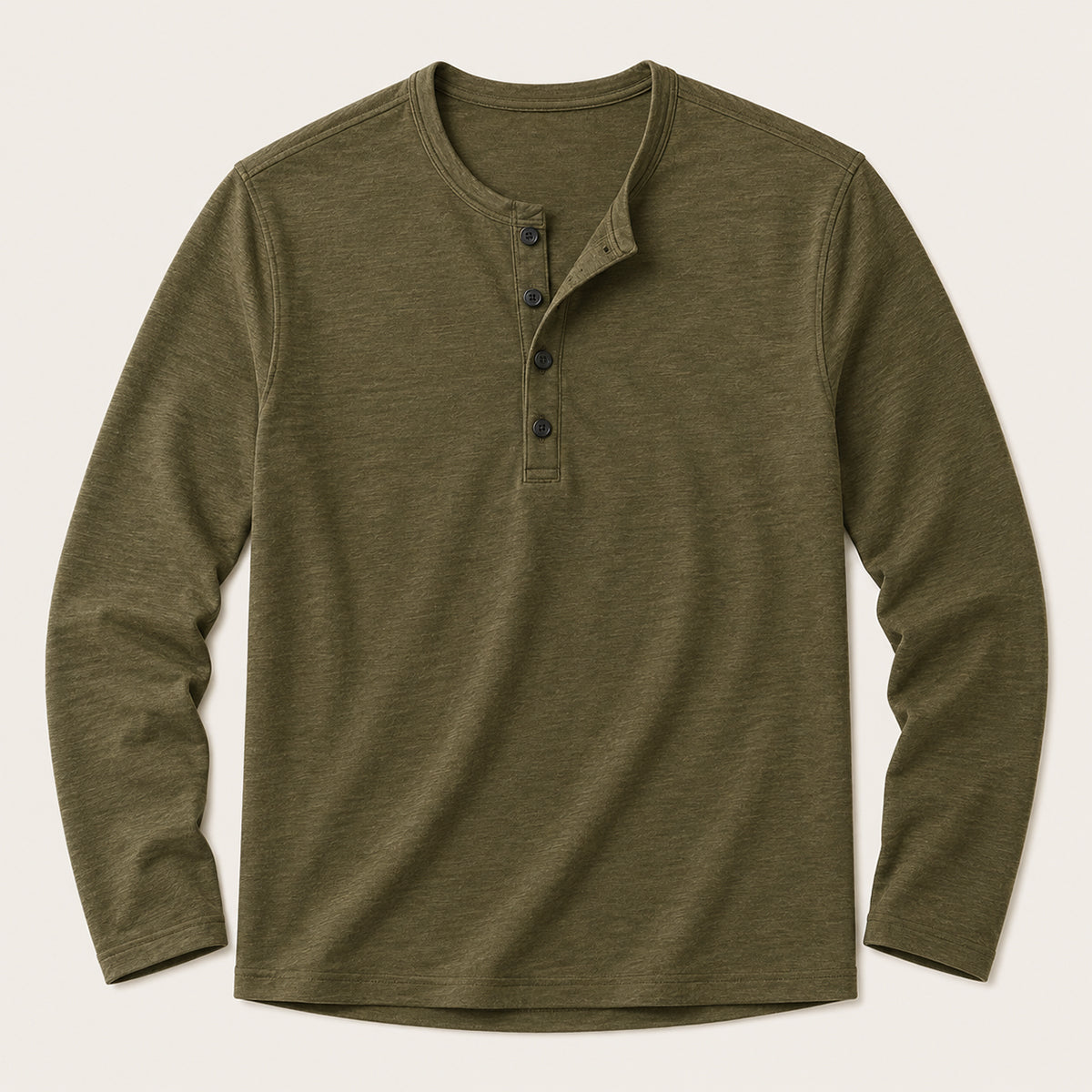 Tricou Henley de bărbați cu mânecă lungă