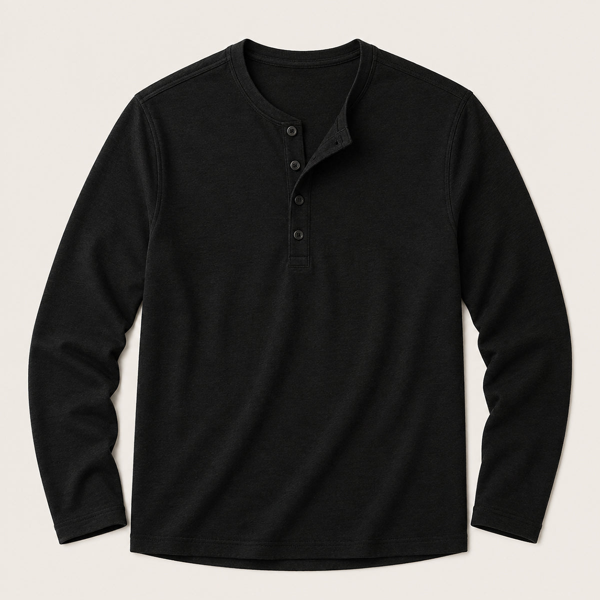 Tricou Henley de bărbați cu mânecă lungă