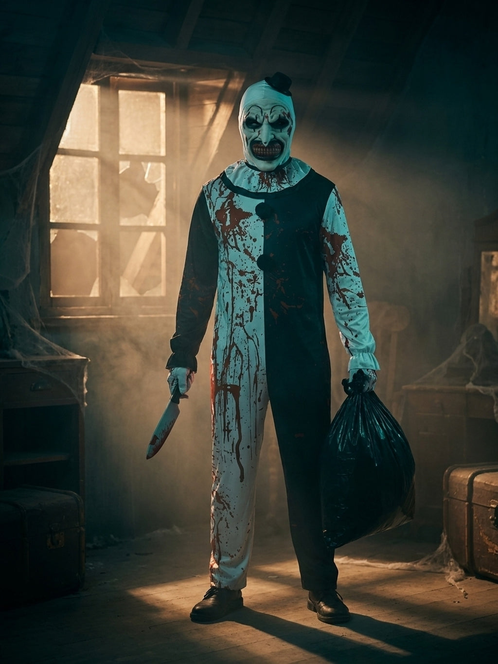 Kostium Halloween Strasznego Klauna Męski