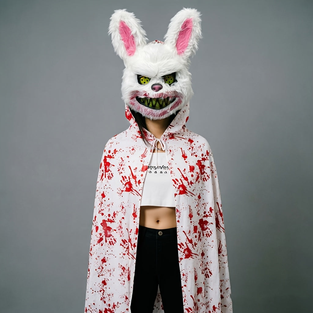 Unisex Halloweenkostume som uhyggelig kanin