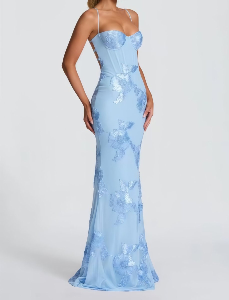 Sukienka Maxi Kwiatowa Elegancka Damskie