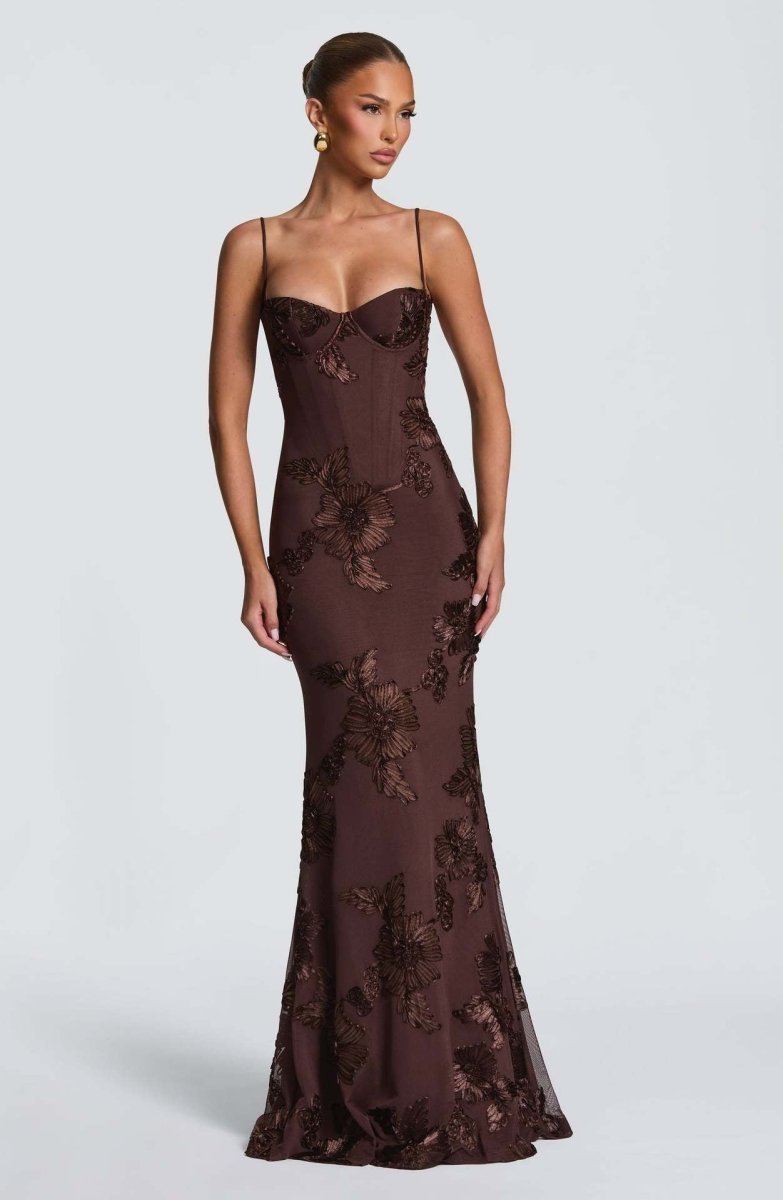 Sukienka Maxi Kwiatowa Elegancka Damskie