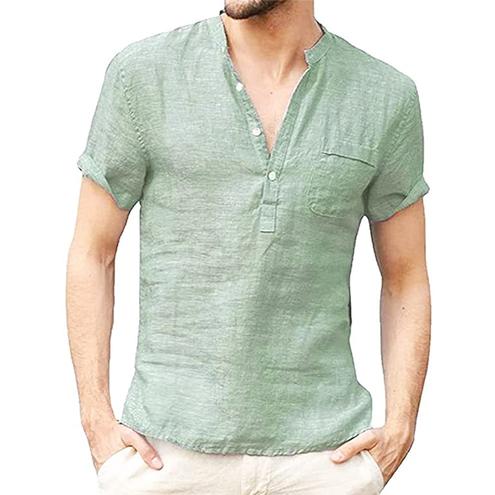 Koszulka Henley Casual Męskie