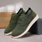Sneakers bărbătești cu șireturi și talpă contrastantă