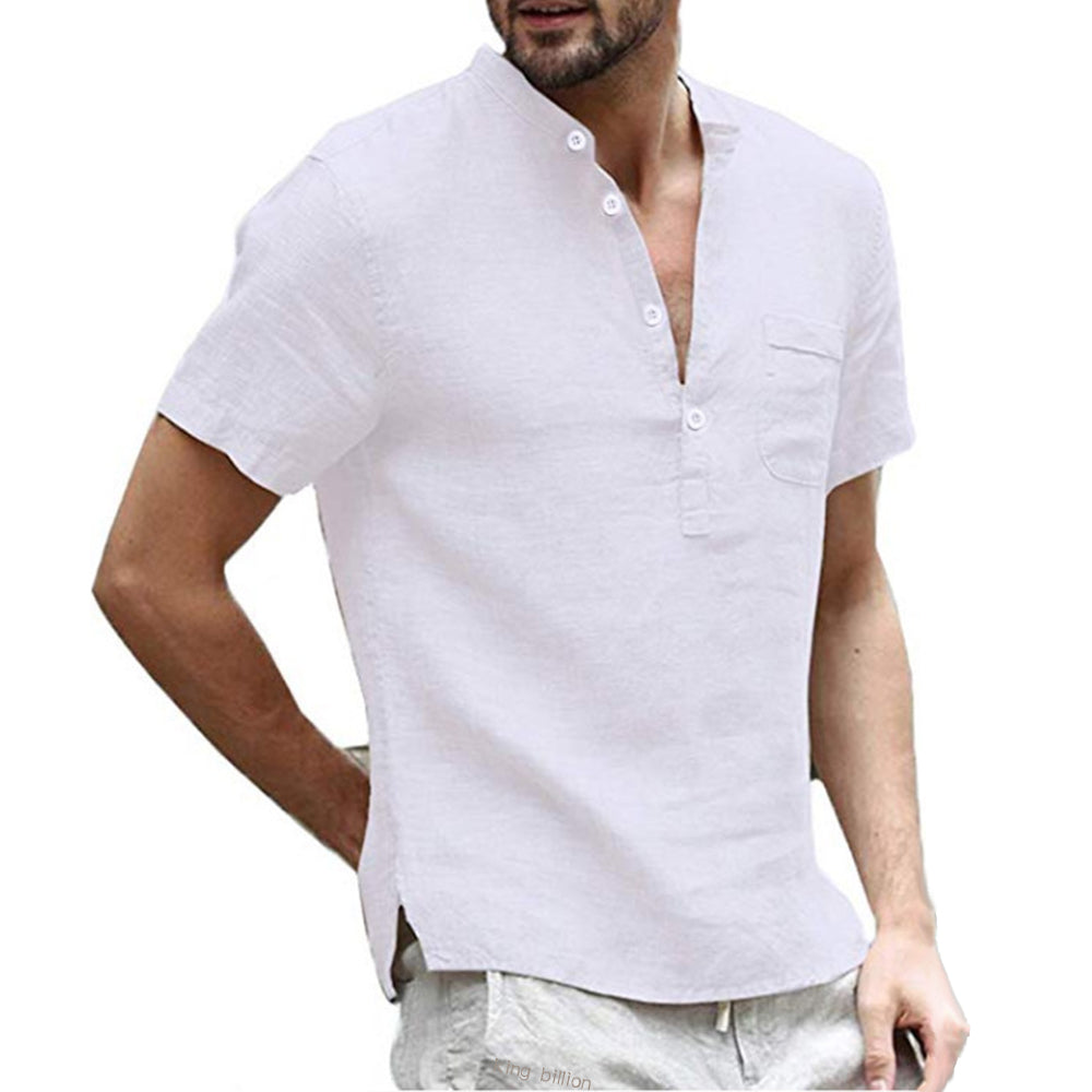 Koszulka Henley Casual Męskie