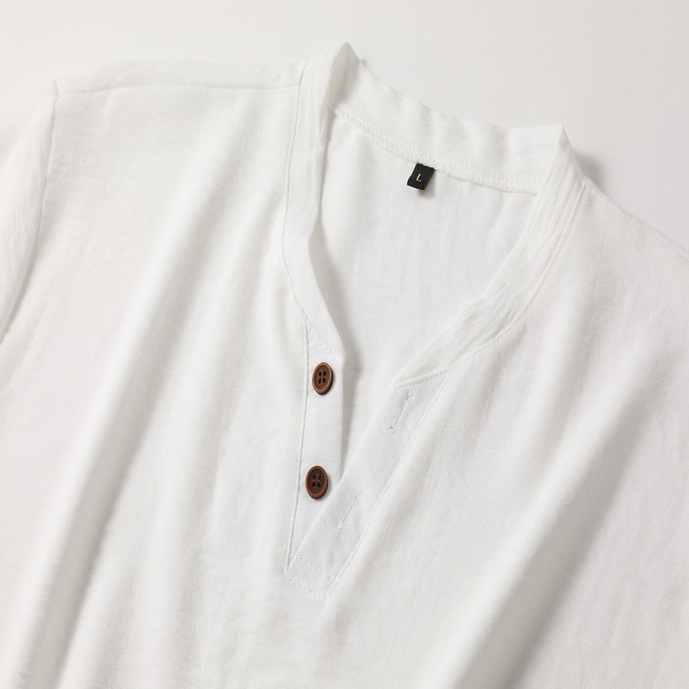 Koszulka Henley Casual Męska