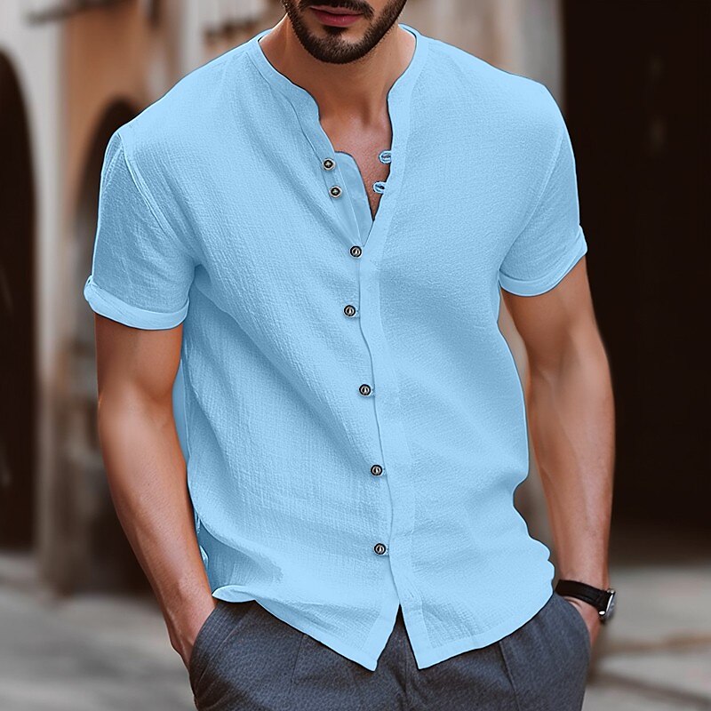 Henley košile Casual pánská