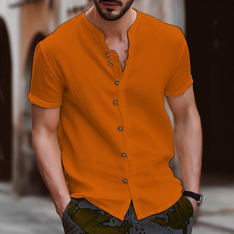 Férfi casual Henley ing