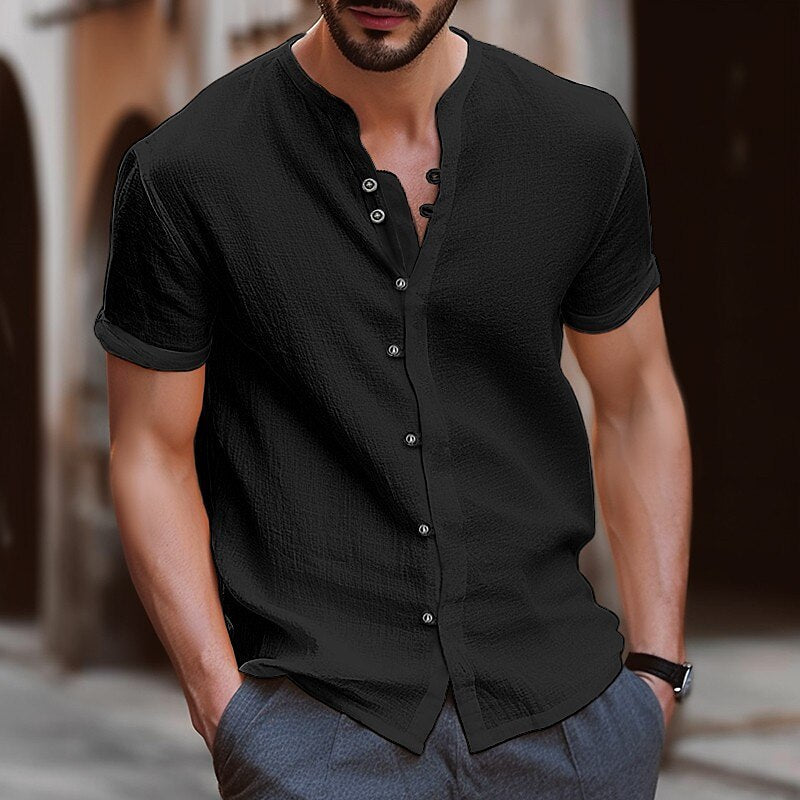 Henley košile Casual pánská