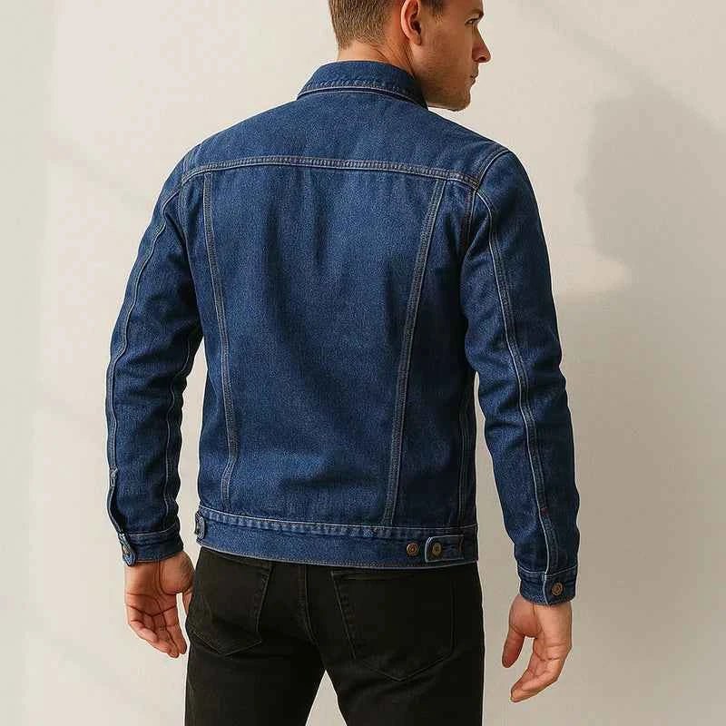 Kurtka Jeansowa Casual Męskie