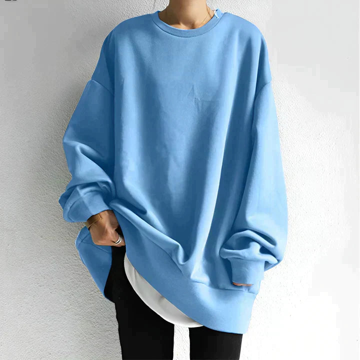 Bluza Oversize Z Długim Rękawem Damska