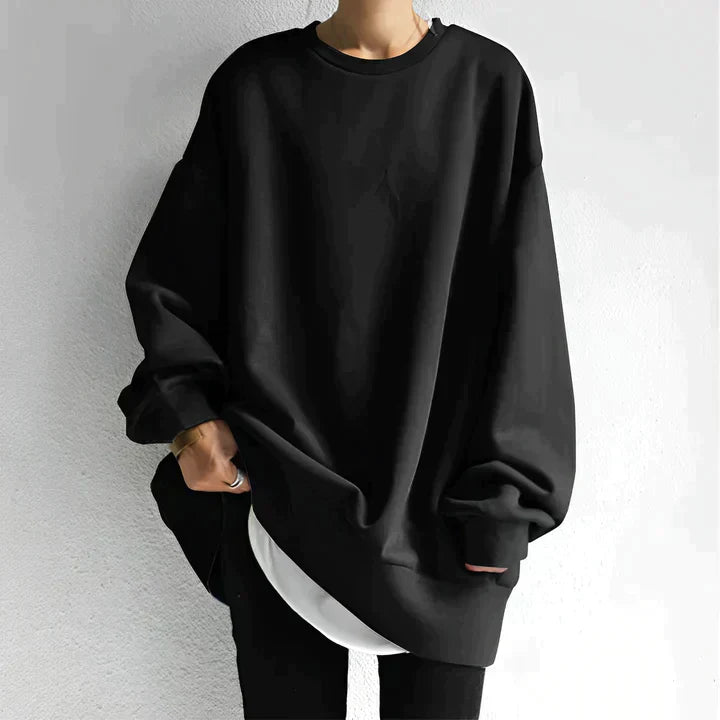Bluza Oversize Z Długim Rękawem Damska