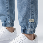 Jeansy Jogger ze Ściągaczami Męskie