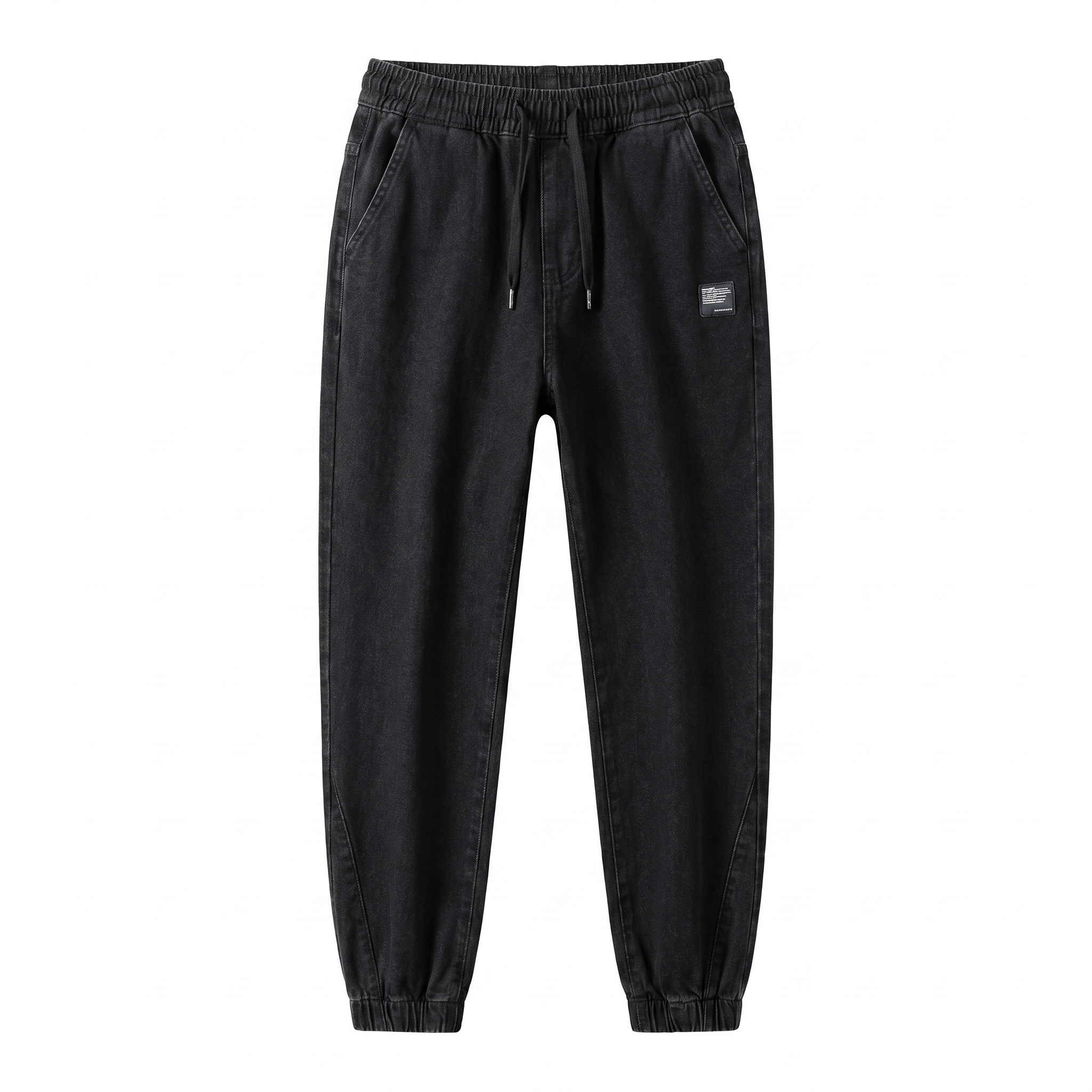 Jeansy Jogger ze Ściągaczami Męskie