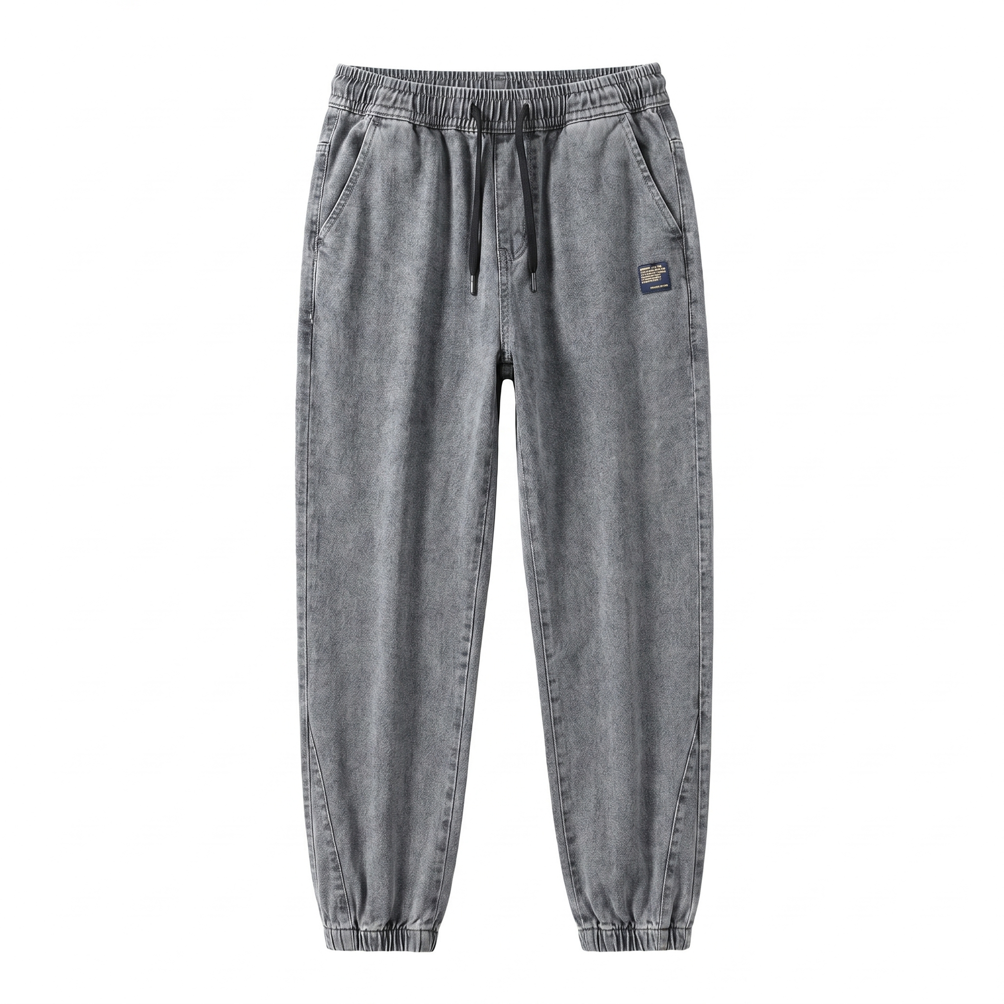 Jeansy Jogger ze Ściągaczami Męskie