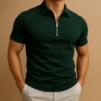 Polo se zipem Casual pánské