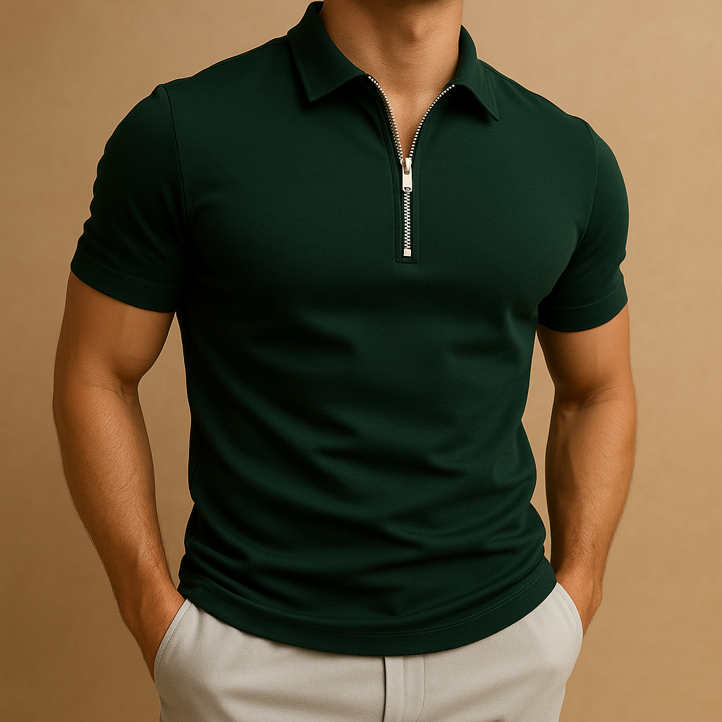 Polo so zipsom Casual pánske