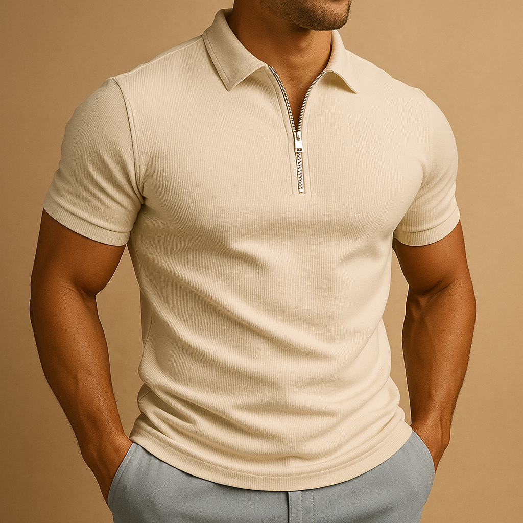 Polo so zipsom Casual pánske