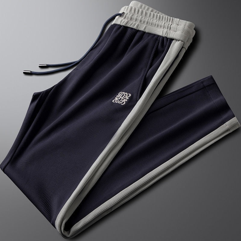 Pantaloni de trening bărbătești cu manșete elastice