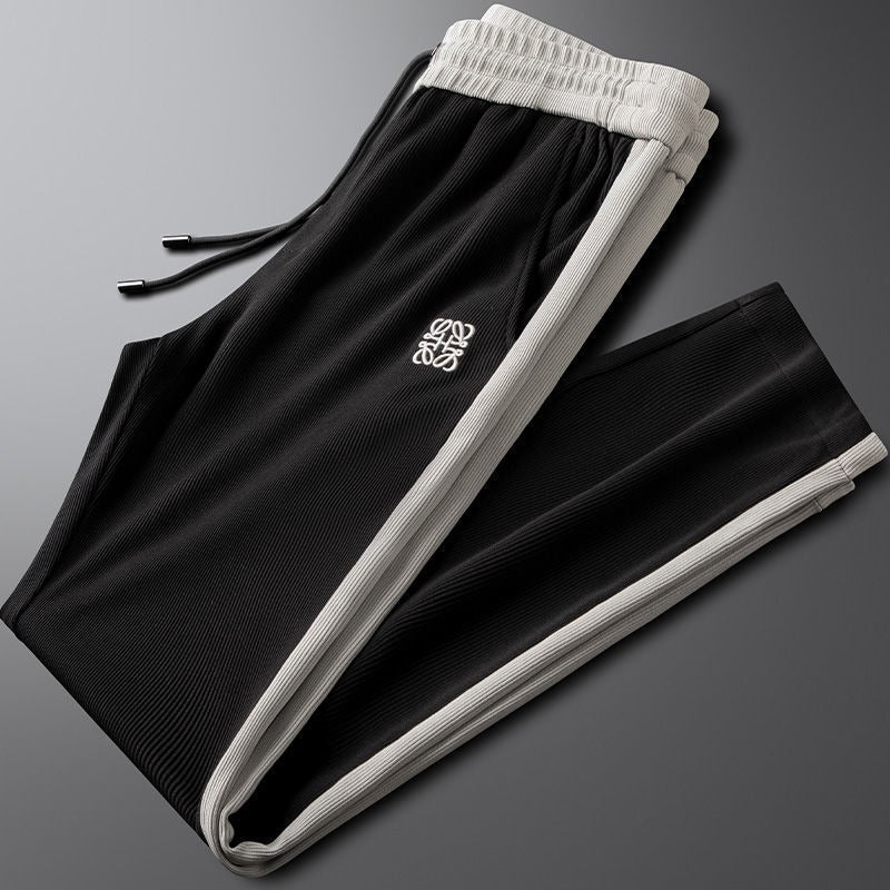 Pantaloni de trening bărbătești cu manșete elastice