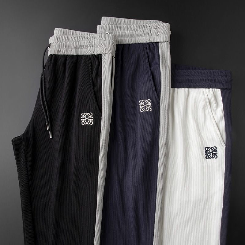 Pantaloni de trening bărbătești cu manșete elastice