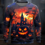 Férfi hosszú ujjú Halloween-póló