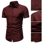 Mintás férfi Smart Casual ing