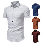 Mintás férfi Smart Casual ing