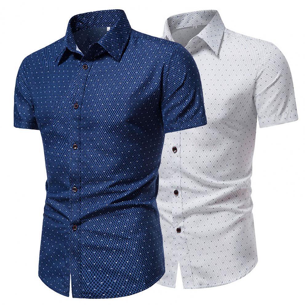 Mintás férfi Smart Casual ing