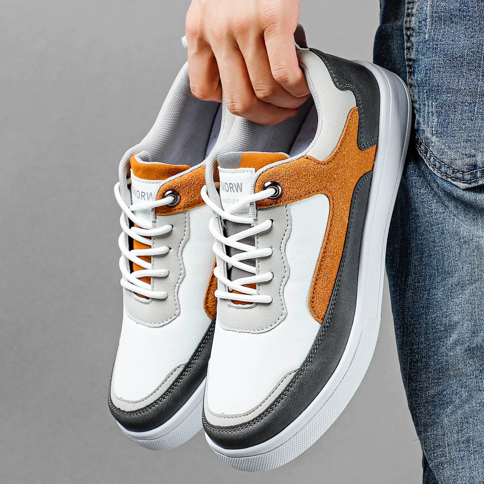 Sneakersy z Kontrastowymi Panelami Męskie
