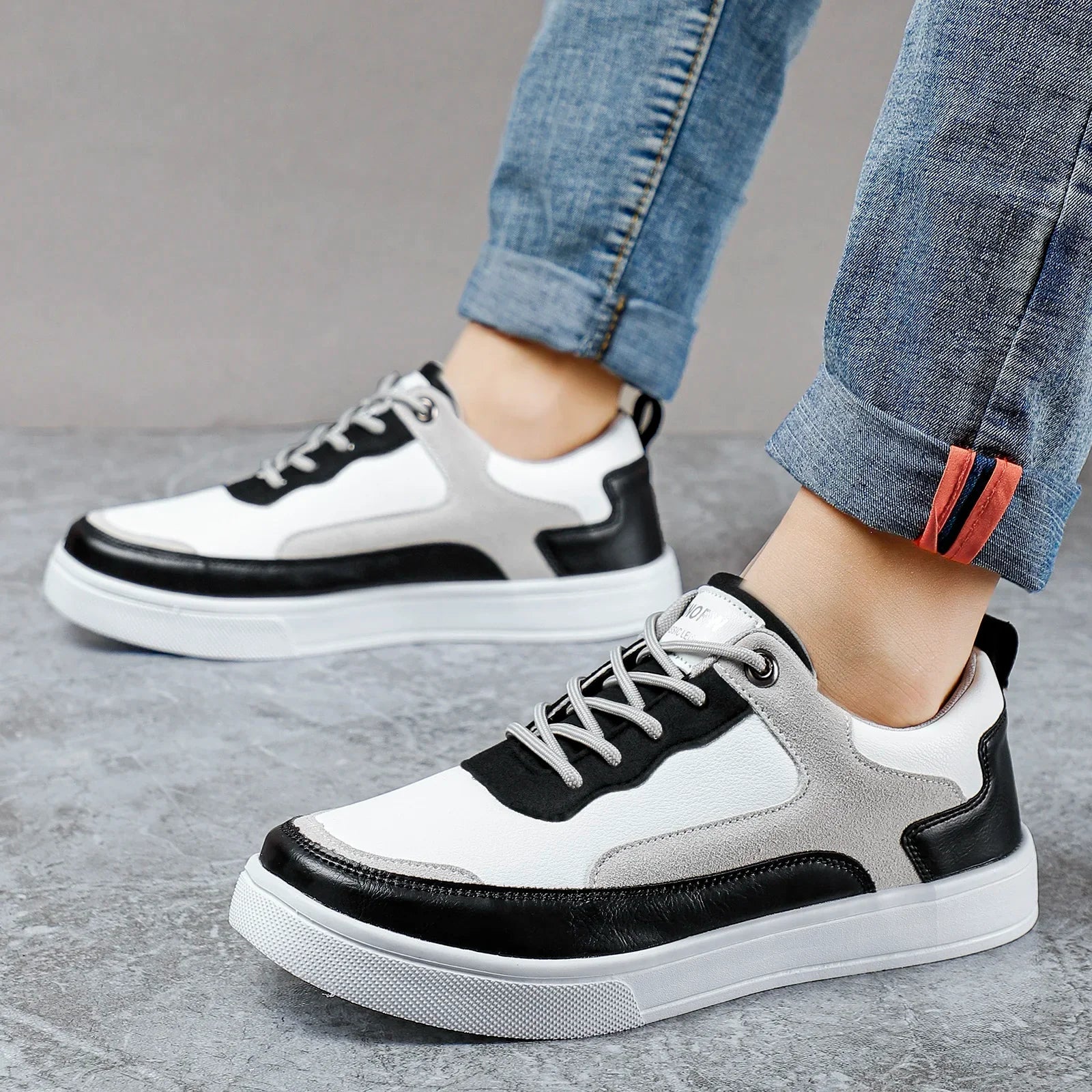 Sneakersy z Kontrastowymi Panelami Męskie