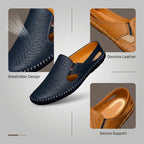 Herresko Slip-on med hulmønster