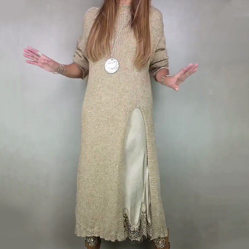 Women's Two-Piece Set with Sweater Dress